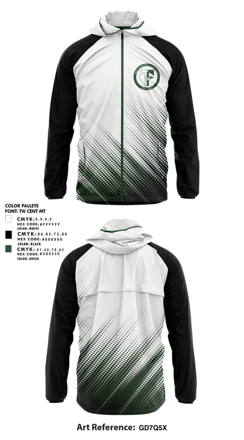 Windbreaker, Tallulah Falls School Soccer, Women's Soccer, Teamtime, Team time, sublimation, custom sports apparel, team uniforms, spirit wear, spiritwear, sports uniforms, custom shirts, team store, custom team store, fundraiser sports, apparel fundraiser