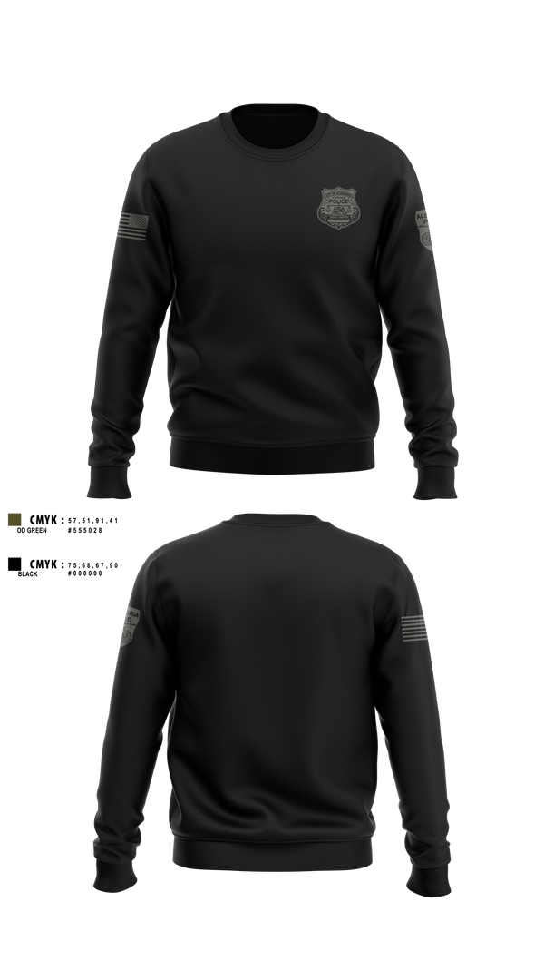 Crew Neck Sweatshirt, Alexandria Police Department Special Operations, Police, Teamtime, Team time, sublimation, custom sports apparel, team uniforms, spirit wear, spiritwear, sports uniforms, custom shirts, team store, custom team store, fundraiser sports, apparel fundraiser