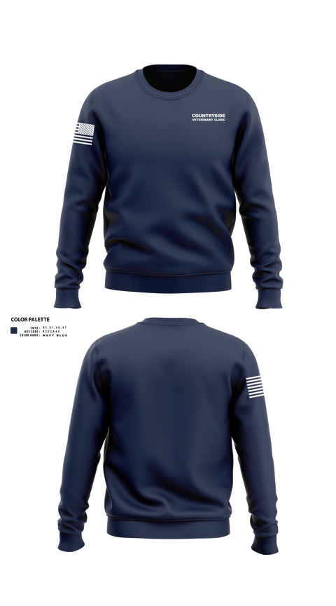 Crew Neck Sweatshirt, Countryside Veterinary Clinic, , Teamtime, Team time, sublimation, custom sports apparel, team uniforms, spirit wear, spiritwear, sports uniforms, custom shirts, team store, custom team store, fundraiser sports, apparel fundraiser