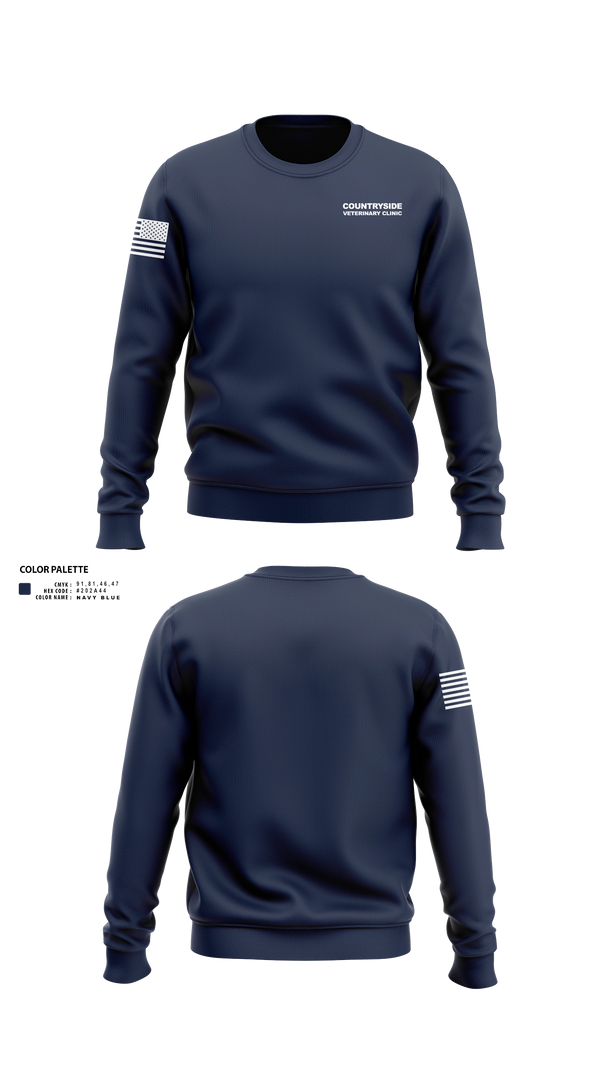 Crew Neck Sweatshirt, Countryside Veterinary Clinic, , Teamtime, Team time, sublimation, custom sports apparel, team uniforms, spirit wear, spiritwear, sports uniforms, custom shirts, team store, custom team store, fundraiser sports, apparel fundraiser