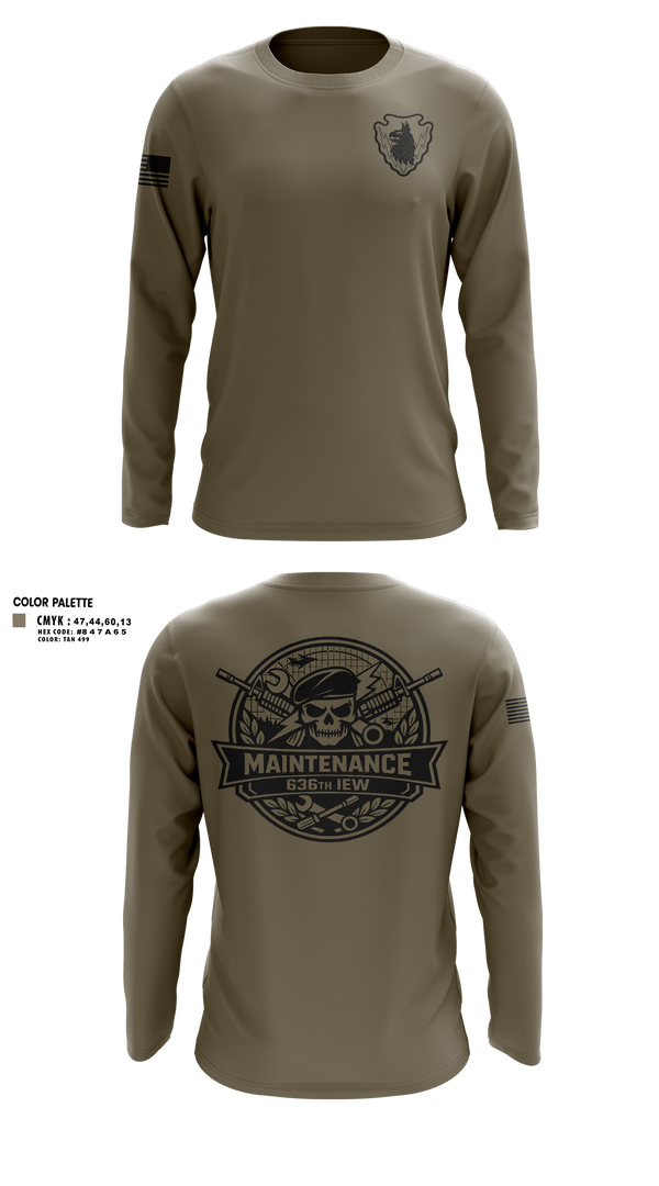 Long Sleeve Performance Shirt, 636th IEW, National Guard, Teamtime, Team time, sublimation, custom sports apparel, team uniforms, spirit wear, spiritwear, sports uniforms, custom shirts, team store, custom team store, fundraiser sports, apparel fundraiser