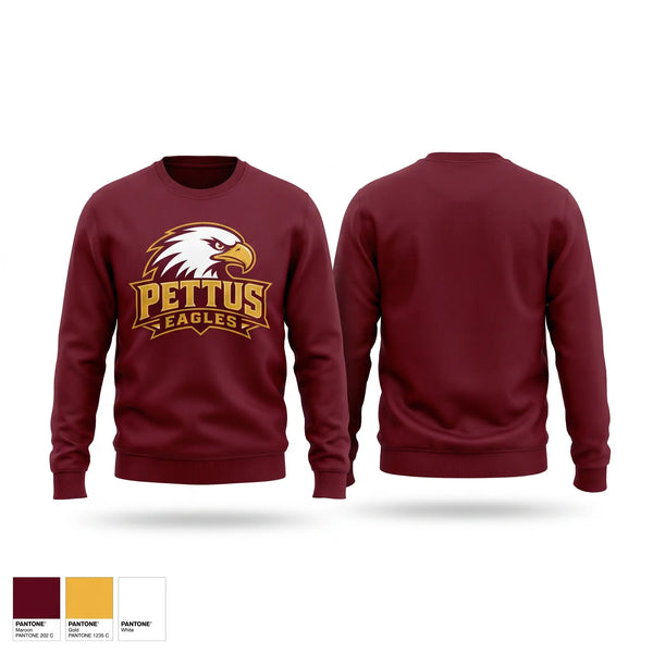 Crew Neck Sweatshirt, Pettus Eagles, , Teamtime, Team time, sublimation, custom sports apparel, team uniforms, spirit wear, spiritwear, sports uniforms, custom shirts, team store, custom team store, fundraiser sports, apparel fundraiser