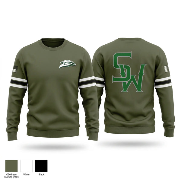 Crew Neck Sweatshirt, SoWal Hawks, Baseball, Teamtime, Team time, sublimation, custom sports apparel, team uniforms, spirit wear, spiritwear, sports uniforms, custom shirts, team store, custom team store, fundraiser sports, apparel fundraiser