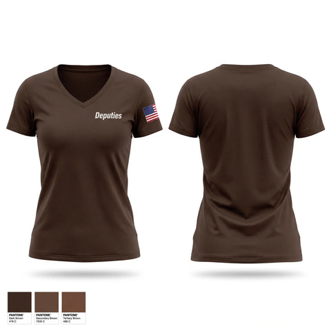 Womens Short Sleeve Vneck Shirt, Deputies, Police, Teamtime, Team time, sublimation, custom sports apparel, team uniforms, spirit wear, spiritwear, sports uniforms, custom shirts, team store, custom team store, fundraiser sports, apparel fundraiser