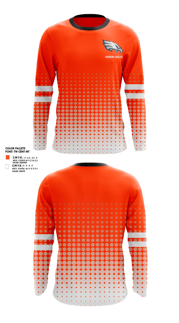 Long Sleeve Performance Shirt, Robbins Eagles, , Teamtime, Team time, sublimation, custom sports apparel, team uniforms, spirit wear, spiritwear, sports uniforms, custom shirts, team store, custom team store, fundraiser sports, apparel fundraiser