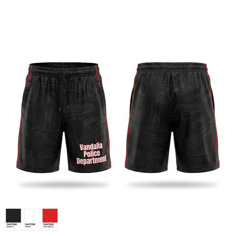 Athletic Shorts With Pockets, Vandalia Police Department, Police, Teamtime, Team time, sublimation, custom sports apparel, team uniforms, spirit wear, spiritwear, sports uniforms, custom shirts, team store, custom team store, fundraiser sports, apparel fundraiser