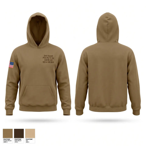 Hoodie, 2nd Squad, PED PLT, B Co, 3rd MI BN, 501st MI BDE, Army, Teamtime, Team time, sublimation, custom sports apparel, team uniforms, spirit wear, spiritwear, sports uniforms, custom shirts, team store, custom team store, fundraiser sports, apparel fundraiser