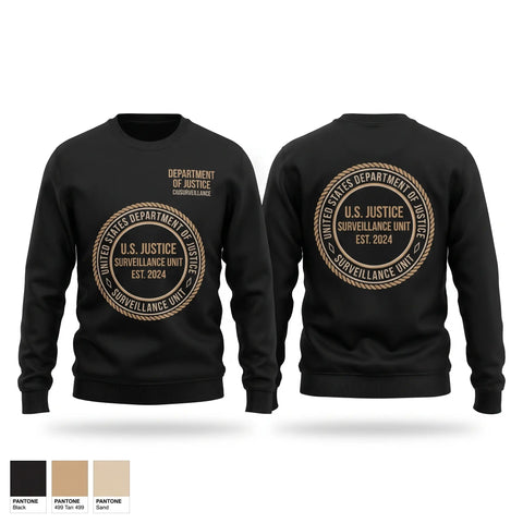 Crew Neck Sweatshirt, DEPARTMENT OF JUSTICE, , Teamtime, Team time, sublimation, custom sports apparel, team uniforms, spirit wear, spiritwear, sports uniforms, custom shirts, team store, custom team store, fundraiser sports, apparel fundraiser