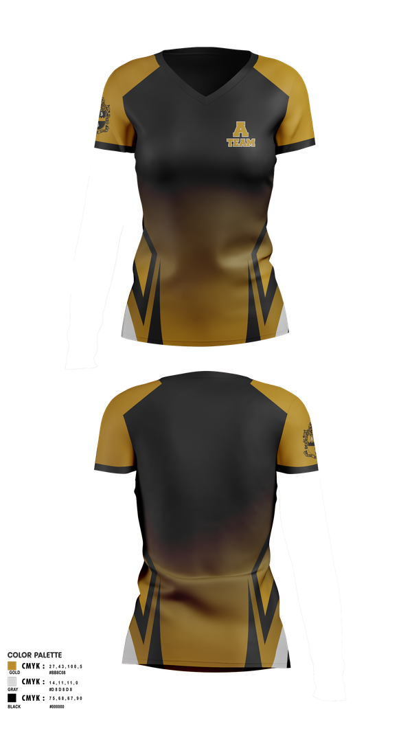 Womens Short Sleeve Vneck Shirt, A- Team Step, Spirit Store, Teamtime, Team time, sublimation, custom sports apparel, team uniforms, spirit wear, spiritwear, sports uniforms, custom shirts, team store, custom team store, fundraiser sports, apparel fundraiser