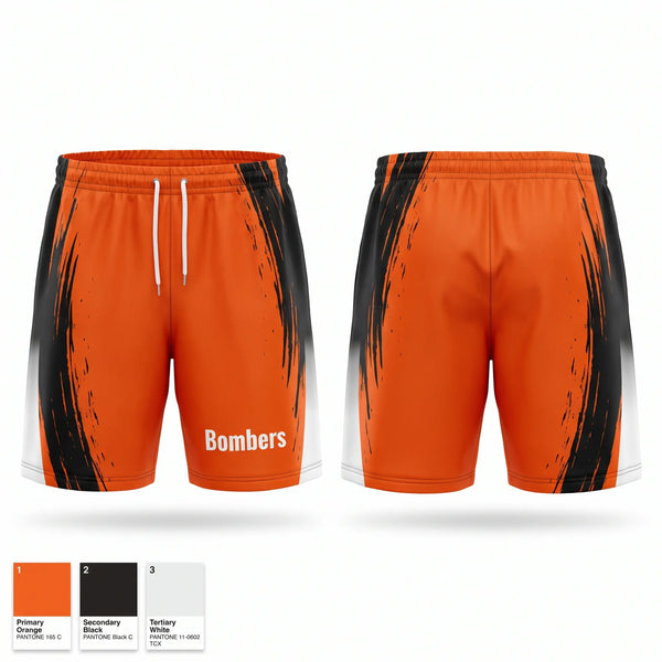 Athletic Shorts With Pockets, Bombers, Softball, Teamtime, Team time, sublimation, custom sports apparel, team uniforms, spirit wear, spiritwear, sports uniforms, custom shirts, team store, custom team store, fundraiser sports, apparel fundraiser