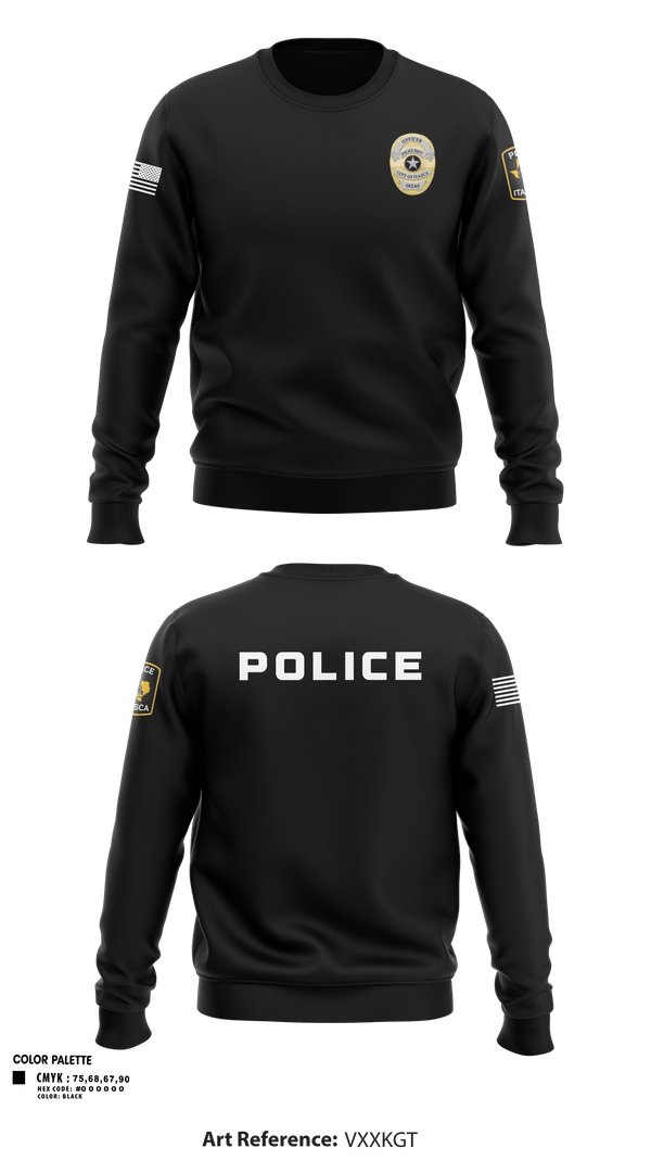 Crew Neck Sweatshirt, Police, Police, Teamtime, Team time, sublimation, custom sports apparel, team uniforms, spirit wear, spiritwear, sports uniforms, custom shirts, team store, custom team store, fundraiser sports, apparel fundraiser