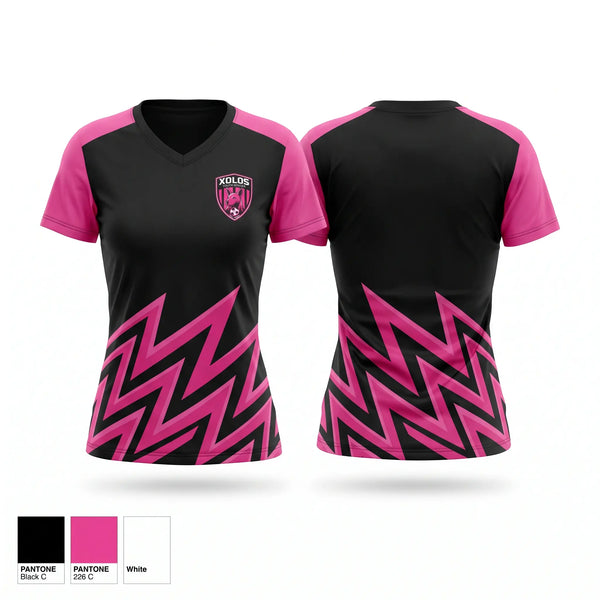Womens Short Sleeve Vneck Shirt, Xolos, Men's Soccer, Teamtime, Team time, sublimation, custom sports apparel, team uniforms, spirit wear, spiritwear, sports uniforms, custom shirts, team store, custom team store, fundraiser sports, apparel fundraiser