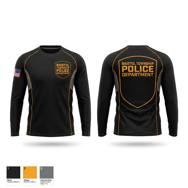Long Sleeve Performance Shirt, Bristol Township Police Department, Police, Teamtime, Team time, sublimation, custom sports apparel, team uniforms, spirit wear, spiritwear, sports uniforms, custom shirts, team store, custom team store, fundraiser sports, apparel fundraiser