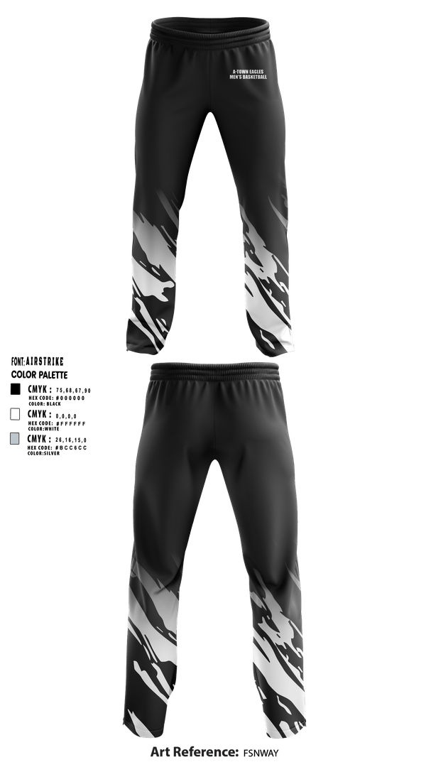 Sweatpants, A-Town Eagles, Men's Basketball, Teamtime, Team time, sublimation, custom sports apparel, team uniforms, spirit wear, spiritwear, sports uniforms, custom shirts, team store, custom team store, fundraiser sports, apparel fundraiser