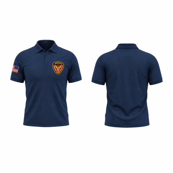 Short Sleeve Performance Polo, Meridian Police Department, Police, Teamtime, Team time, sublimation, custom sports apparel, team uniforms, spirit wear, spiritwear, sports uniforms, custom shirts, team store, custom team store, fundraiser sports, apparel fundraiser