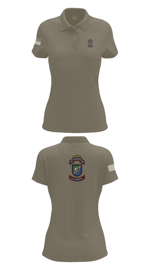 Womens Short Sleeve Performance Polo, 3rd/75th Ranger Regiment, , Teamtime, Team time, sublimation, custom sports apparel, team uniforms, spirit wear, spiritwear, sports uniforms, custom shirts, team store, custom team store, fundraiser sports, apparel fundraiser