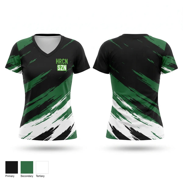 Womens Short Sleeve Vneck Shirt, Hurricanes, Spirit Store, Teamtime, Team time, sublimation, custom sports apparel, team uniforms, spirit wear, spiritwear, sports uniforms, custom shirts, team store, custom team store, fundraiser sports, apparel fundraiser