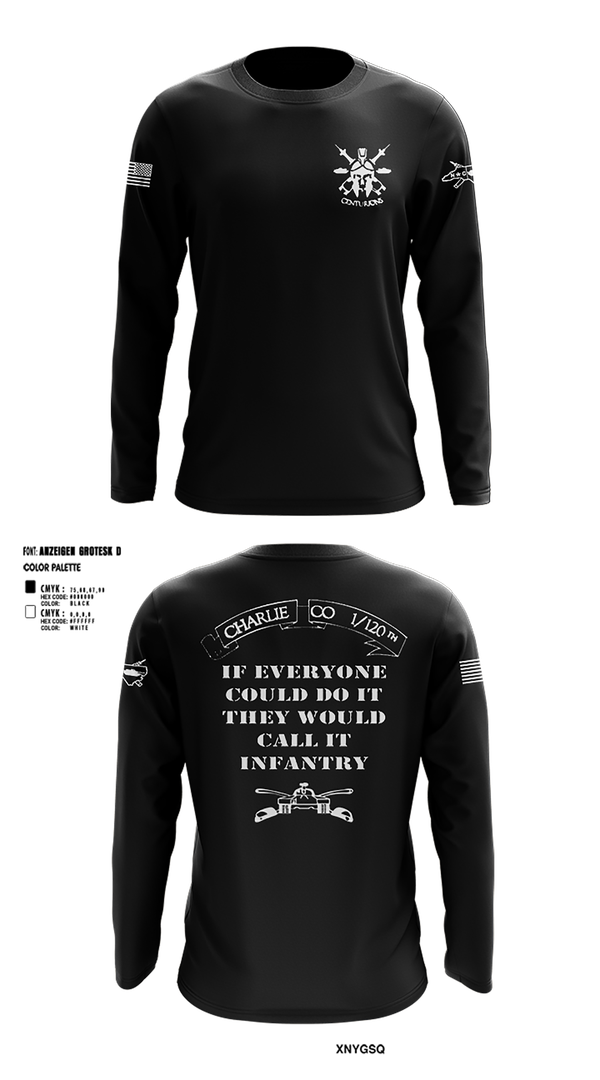 Long Sleeve Performance Shirt, Charlie Co, Army, Teamtime, Team time, sublimation, custom sports apparel, team uniforms, spirit wear, spiritwear, sports uniforms, custom shirts, team store, custom team store, fundraiser sports, apparel fundraiser