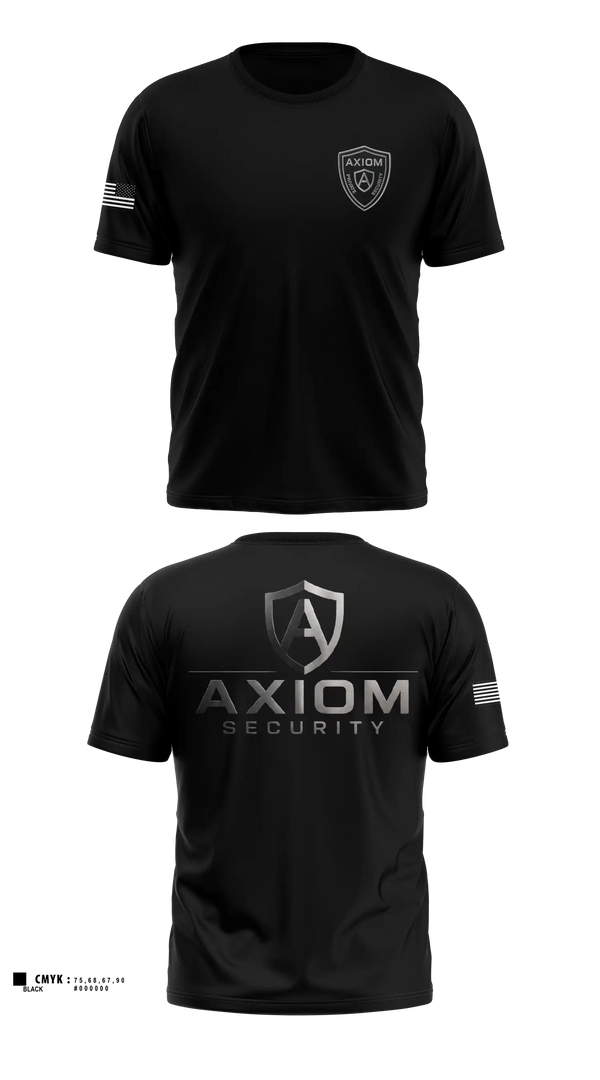 Old School Cotton Shirt, Axiom Security LLC, , Teamtime, Team time, sublimation, custom sports apparel, team uniforms, spirit wear, spiritwear, sports uniforms, custom shirts, team store, custom team store, fundraiser sports, apparel fundraiser