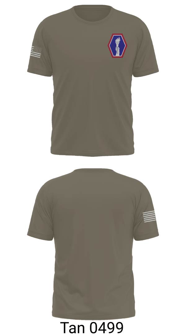 Old School Cotton Feel Shirt, 100 Battalion 442 Infantry, Army, Teamtime, Team time, sublimation, custom sports apparel, team uniforms, spirit wear, spiritwear, sports uniforms, custom shirts, team store, custom team store, fundraiser sports, apparel fundraiser