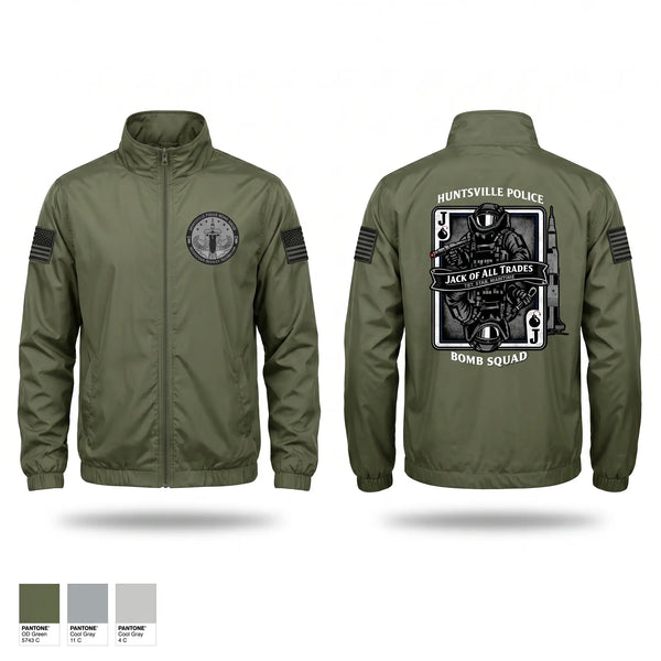 Windbreaker, Huntsville Police Department Bomb Squad, Police, Teamtime, Team time, sublimation, custom sports apparel, team uniforms, spirit wear, spiritwear, sports uniforms, custom shirts, team store, custom team store, fundraiser sports, apparel fundraiser