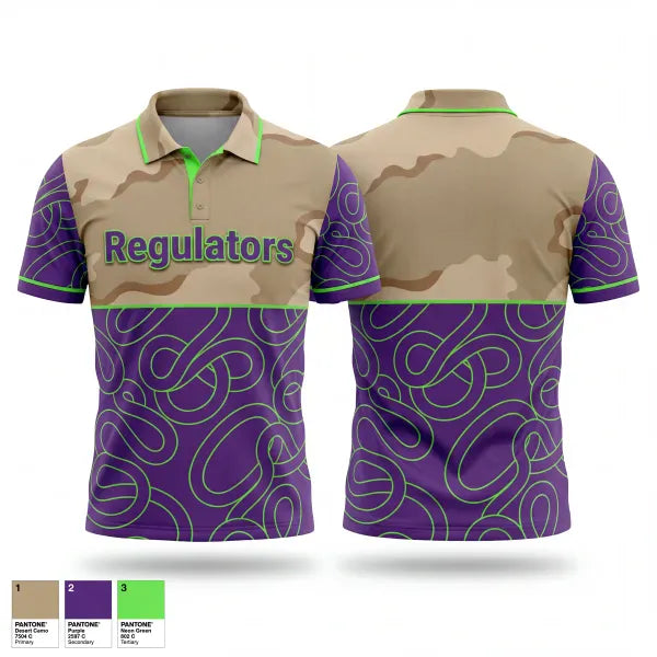 Short Sleeve Performance Polo, Regulators, Baseball, Teamtime, Team time, sublimation, custom sports apparel, team uniforms, spirit wear, spiritwear, sports uniforms, custom shirts, team store, custom team store, fundraiser sports, apparel fundraiser