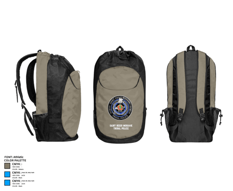 Gear Bag, Saint Regis Mohawk Tribal Police, Police, Teamtime, Team time, sublimation, custom sports apparel, team uniforms, spirit wear, spiritwear, sports uniforms, custom shirts, team store, custom team store, fundraiser sports, apparel fundraiser