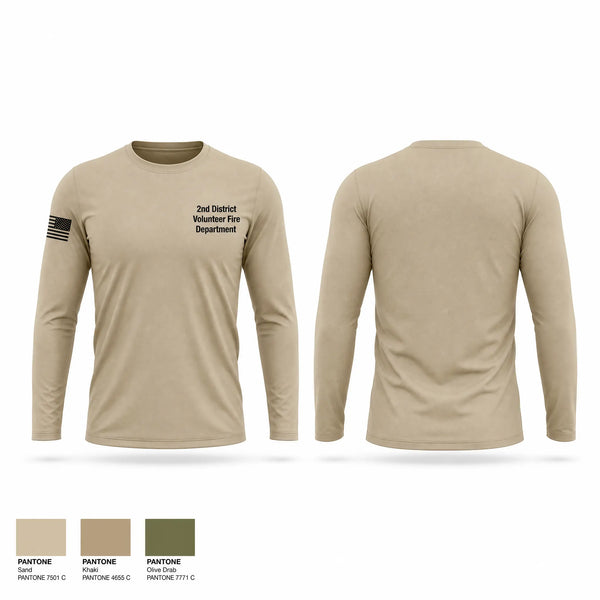 Long Sleeve Performance Shirt, 2nd District Volunteer Fire Department, Fire Department, Teamtime, Team time, sublimation, custom sports apparel, team uniforms, spirit wear, spiritwear, sports uniforms, custom shirts, team store, custom team store, fundraiser sports, apparel fundraiser