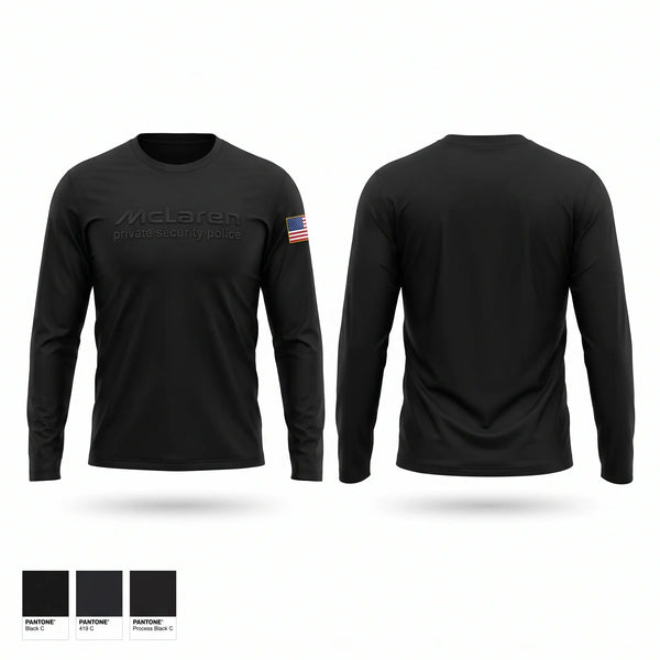Long Sleeve Performance Shirt, McLaren private security police, Police, Teamtime, Team time, sublimation, custom sports apparel, team uniforms, spirit wear, spiritwear, sports uniforms, custom shirts, team store, custom team store, fundraiser sports, apparel fundraiser