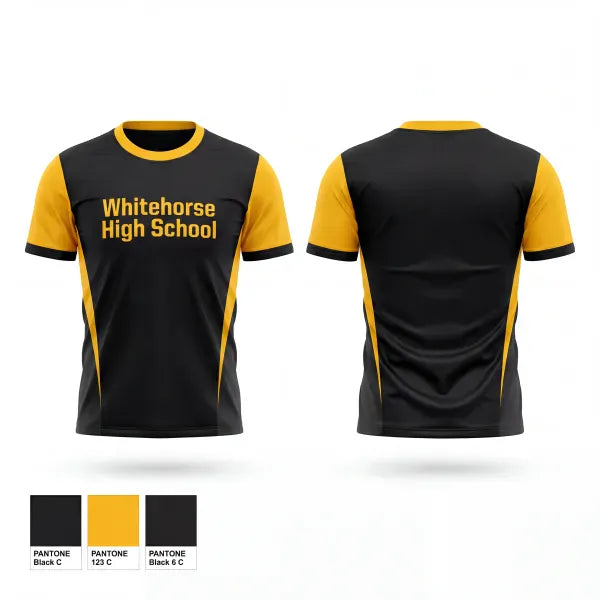 Old School Cotton Feel Shirt, Whitehorse High school, Track & Field, Teamtime, Team time, sublimation, custom sports apparel, team uniforms, spirit wear, spiritwear, sports uniforms, custom shirts, team store, custom team store, fundraiser sports, apparel fundraiser