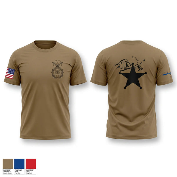 Old School Cotton Feel Shirt, 673d Security Forces Squadron, Air Force, Teamtime, Team time, sublimation, custom sports apparel, team uniforms, spirit wear, spiritwear, sports uniforms, custom shirts, team store, custom team store, fundraiser sports, apparel fundraiser