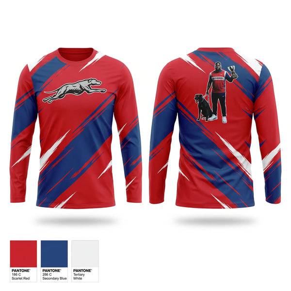 Long Sleeve Performance Shirt, Greyhounds, , Teamtime, Team time, sublimation, custom sports apparel, team uniforms, spirit wear, spiritwear, sports uniforms, custom shirts, team store, custom team store, fundraiser sports, apparel fundraiser