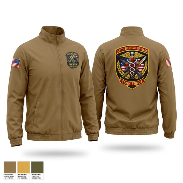 Windbreaker, 338th MED BDE, Army, Teamtime, Team time, sublimation, custom sports apparel, team uniforms, spirit wear, spiritwear, sports uniforms, custom shirts, team store, custom team store, fundraiser sports, apparel fundraiser