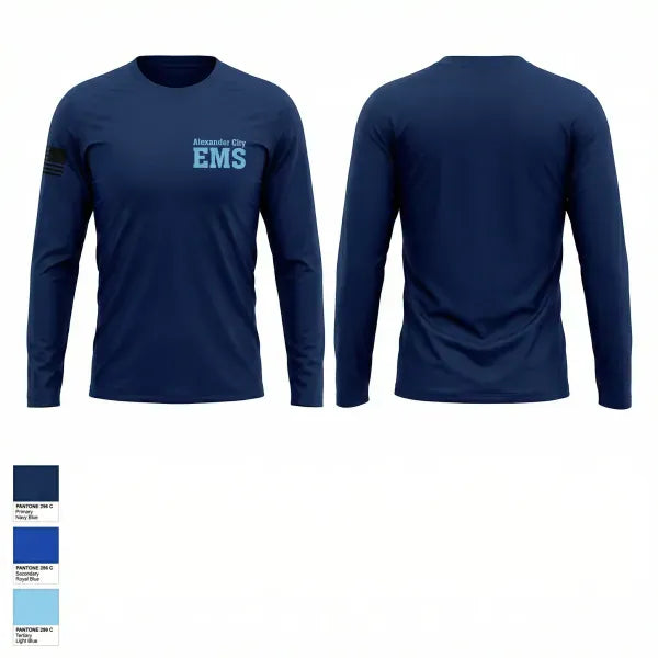 Long Sleeve Performance Shirt, Alexander City EMS, EMS/EMT, Teamtime, Team time, sublimation, custom sports apparel, team uniforms, spirit wear, spiritwear, sports uniforms, custom shirts, team store, custom team store, fundraiser sports, apparel fundraiser