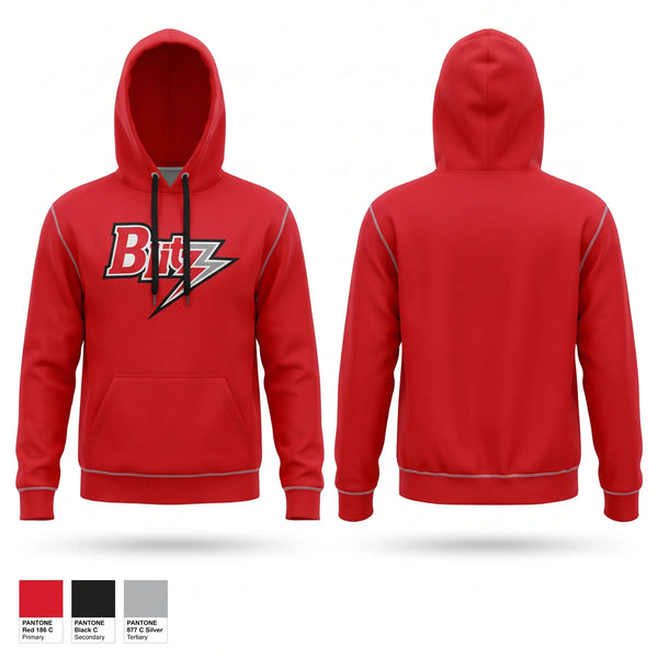 Hoodie, Chicago Blitz Youth Football and Cheer, , Teamtime, Team time, sublimation, custom sports apparel, team uniforms, spirit wear, spiritwear, sports uniforms, custom shirts, team store, custom team store, fundraiser sports, apparel fundraiser