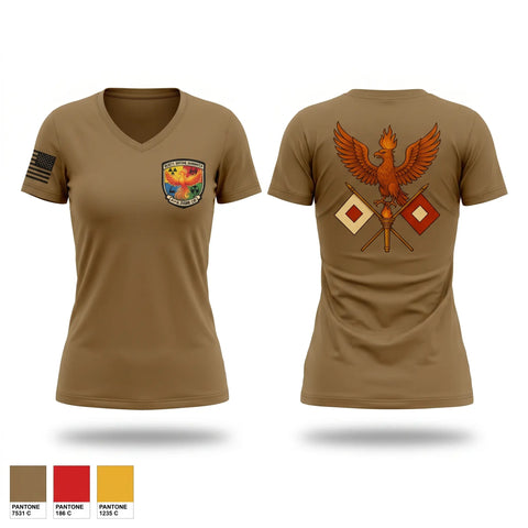 Womens Short Sleeve Vneck Shirt, 411th CBRN, Army, Teamtime, Team time, sublimation, custom sports apparel, team uniforms, spirit wear, spiritwear, sports uniforms, custom shirts, team store, custom team store, fundraiser sports, apparel fundraiser