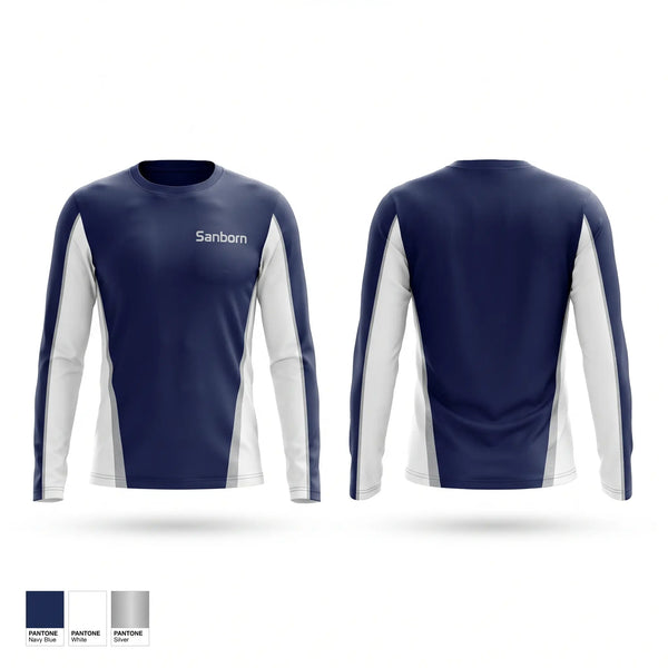 Long Sleeve Performance Shirt, Sanborn, Cheer, Teamtime, Team time, sublimation, custom sports apparel, team uniforms, spirit wear, spiritwear, sports uniforms, custom shirts, team store, custom team store, fundraiser sports, apparel fundraiser