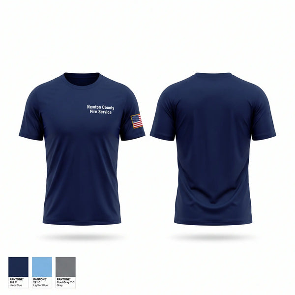 Short Sleeve Performance Shirt, Newton County Fire Service, Fire Department, Teamtime, Team time, sublimation, custom sports apparel, team uniforms, spirit wear, spiritwear, sports uniforms, custom shirts, team store, custom team store, fundraiser sports, apparel fundraiser