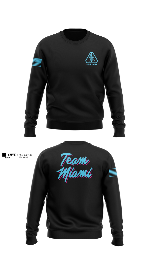 Crew Neck Sweatshirt, 174th Legal Operations Detachment, Army, Teamtime, Team time, sublimation, custom sports apparel, team uniforms, spirit wear, spiritwear, sports uniforms, custom shirts, team store, custom team store, fundraiser sports, apparel fundraiser