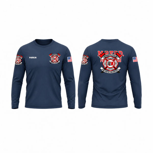 Long Sleeve Performance Shirt, Morrisonville Palmer Fire Protection District, Fire Department, Teamtime, Team time, sublimation, custom sports apparel, team uniforms, spirit wear, spiritwear, sports uniforms, custom shirts, team store, custom team store, fundraiser sports, apparel fundraiser