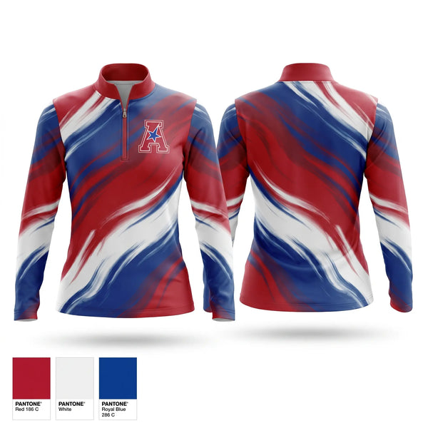 Quarter Zip Jacket, All American, Baseball, Teamtime, Team time, sublimation, custom sports apparel, team uniforms, spirit wear, spiritwear, sports uniforms, custom shirts, team store, custom team store, fundraiser sports, apparel fundraiser
