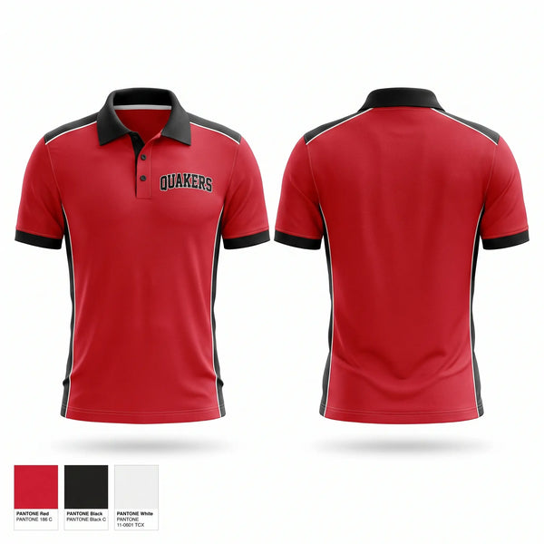 Short Sleeve Performance Polo, Quakers, Softball, Teamtime, Team time, sublimation, custom sports apparel, team uniforms, spirit wear, spiritwear, sports uniforms, custom shirts, team store, custom team store, fundraiser sports, apparel fundraiser