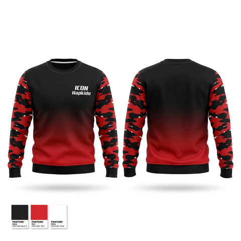 Crew Neck Sweatshirt, ICON Hapkido, , Teamtime, Team time, sublimation, custom sports apparel, team uniforms, spirit wear, spiritwear, sports uniforms, custom shirts, team store, custom team store, fundraiser sports, apparel fundraiser