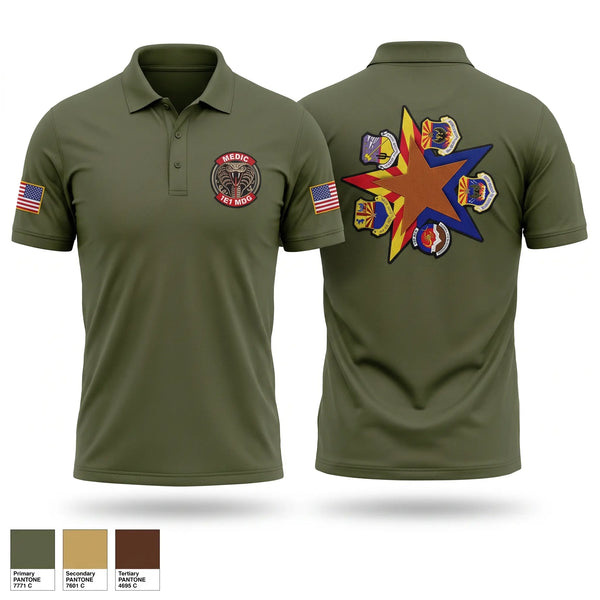 Short Sleeve Performance Polo, AZ Air Guard 4N, Air Force, Teamtime, Team time, sublimation, custom sports apparel, team uniforms, spirit wear, spiritwear, sports uniforms, custom shirts, team store, custom team store, fundraiser sports, apparel fundraiser