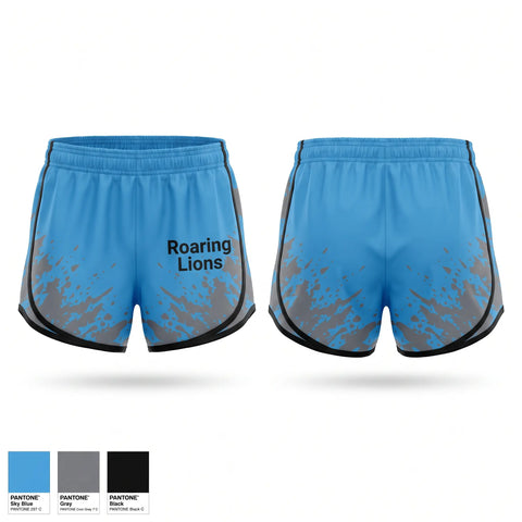Womens Shorts, Roaring Lions, Men's Soccer, Teamtime, Team time, sublimation, custom sports apparel, team uniforms, spirit wear, spiritwear, sports uniforms, custom shirts, team store, custom team store, fundraiser sports, apparel fundraiser