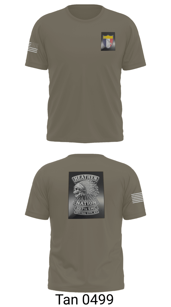 Old School Cotton Feel Shirt, 307th SMC, National Guard, Teamtime, Team time, sublimation, custom sports apparel, team uniforms, spirit wear, spiritwear, sports uniforms, custom shirts, team store, custom team store, fundraiser sports, apparel fundraiser
