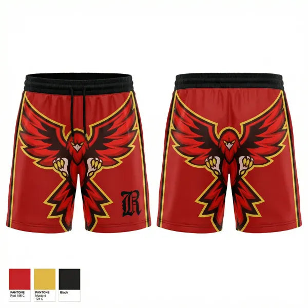 Athletic Shorts With Pockets, RedHawks, Baseball, Teamtime, Team time, sublimation, custom sports apparel, team uniforms, spirit wear, spiritwear, sports uniforms, custom shirts, team store, custom team store, fundraiser sports, apparel fundraiser
