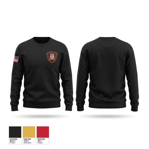 Crew Neck Sweatshirt, Ocean Springs Police Department, Police, Teamtime, Team time, sublimation, custom sports apparel, team uniforms, spirit wear, spiritwear, sports uniforms, custom shirts, team store, custom team store, fundraiser sports, apparel fundraiser