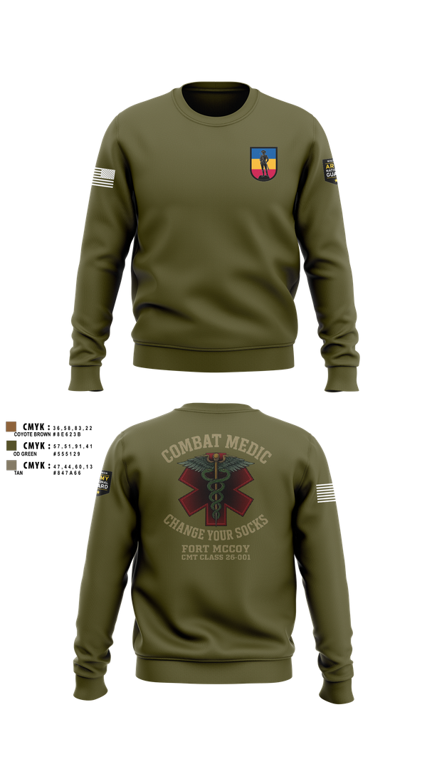 Crew Neck Sweatshirt, 426 RTI, National Guard, Teamtime, Team time, sublimation, custom sports apparel, team uniforms, spirit wear, spiritwear, sports uniforms, custom shirts, team store, custom team store, fundraiser sports, apparel fundraiser