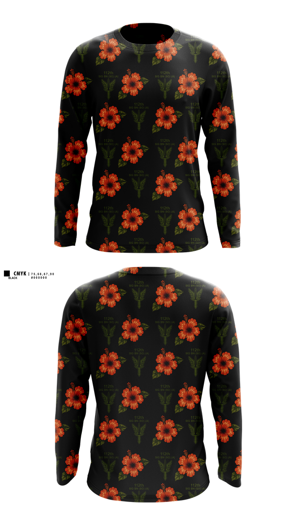 Long Sleeve Performance Shirt, HHC 112th SIG BN (SO) (A), Army, Teamtime, Team time, sublimation, custom sports apparel, team uniforms, spirit wear, spiritwear, sports uniforms, custom shirts, team store, custom team store, fundraiser sports, apparel fundraiser